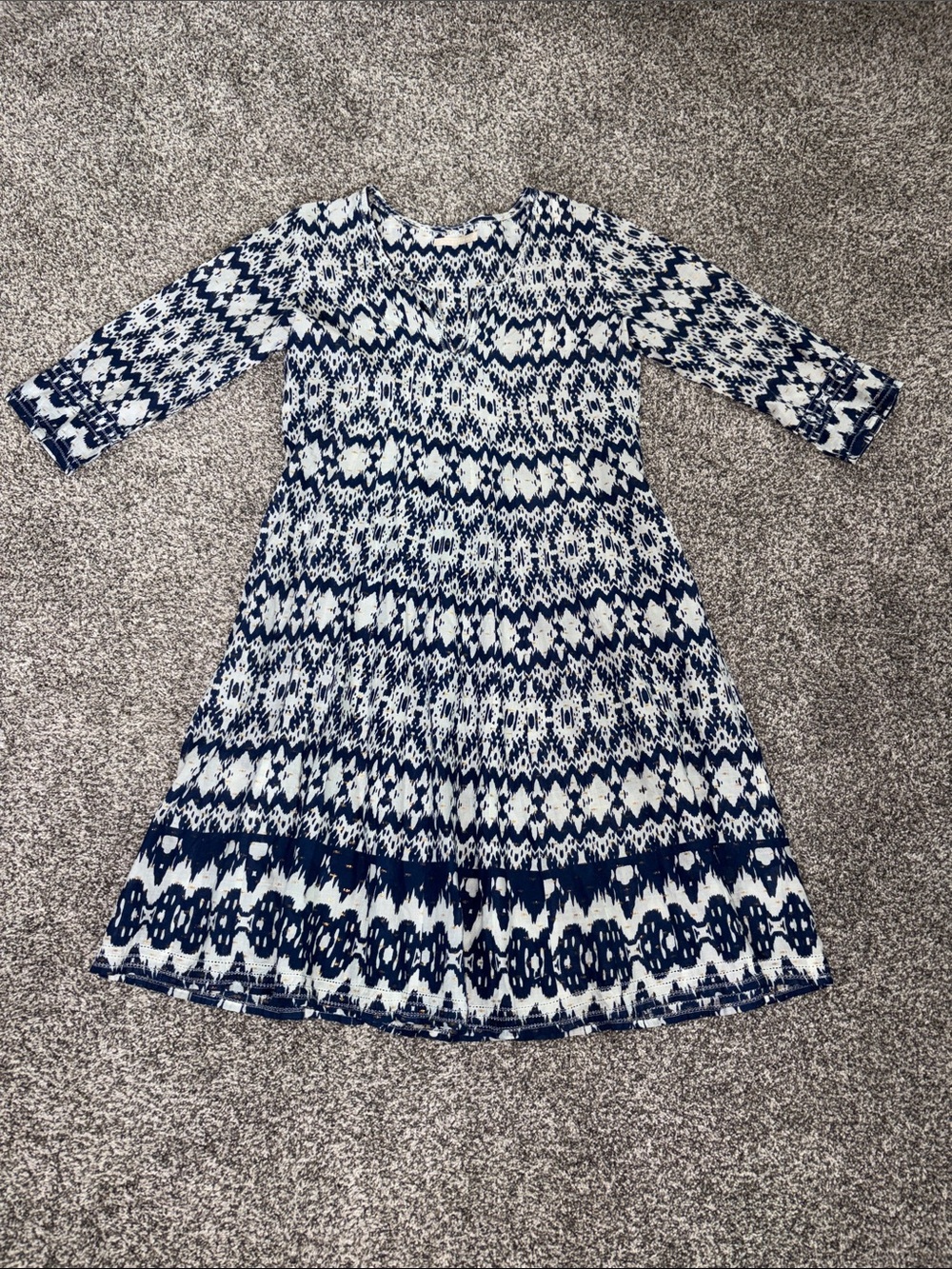 Lola Australia Morocco Mini/Midi Dress in 'Apple Navy'